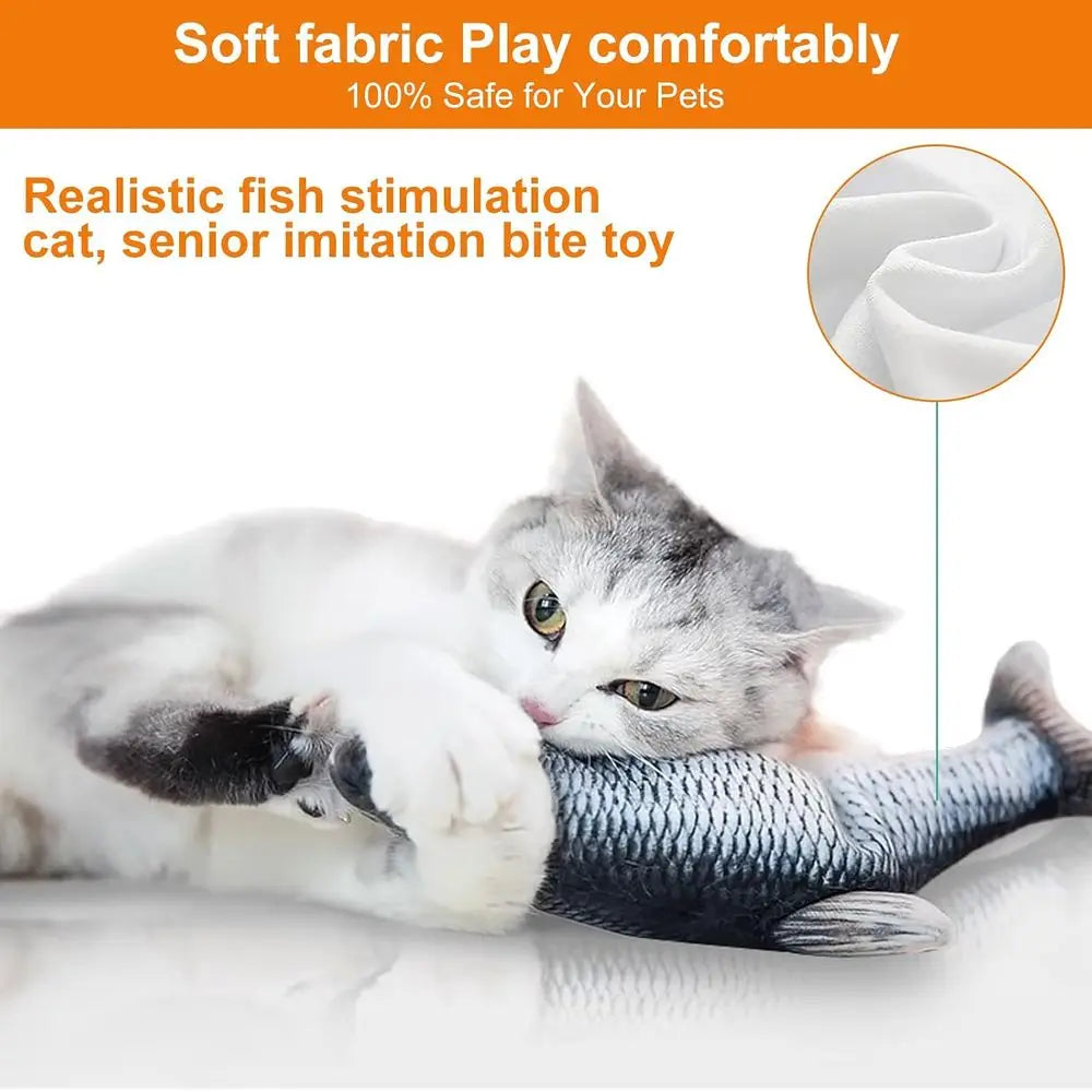 Interactive Pet Toy Fish Swims Motion for Cats and Dogs
