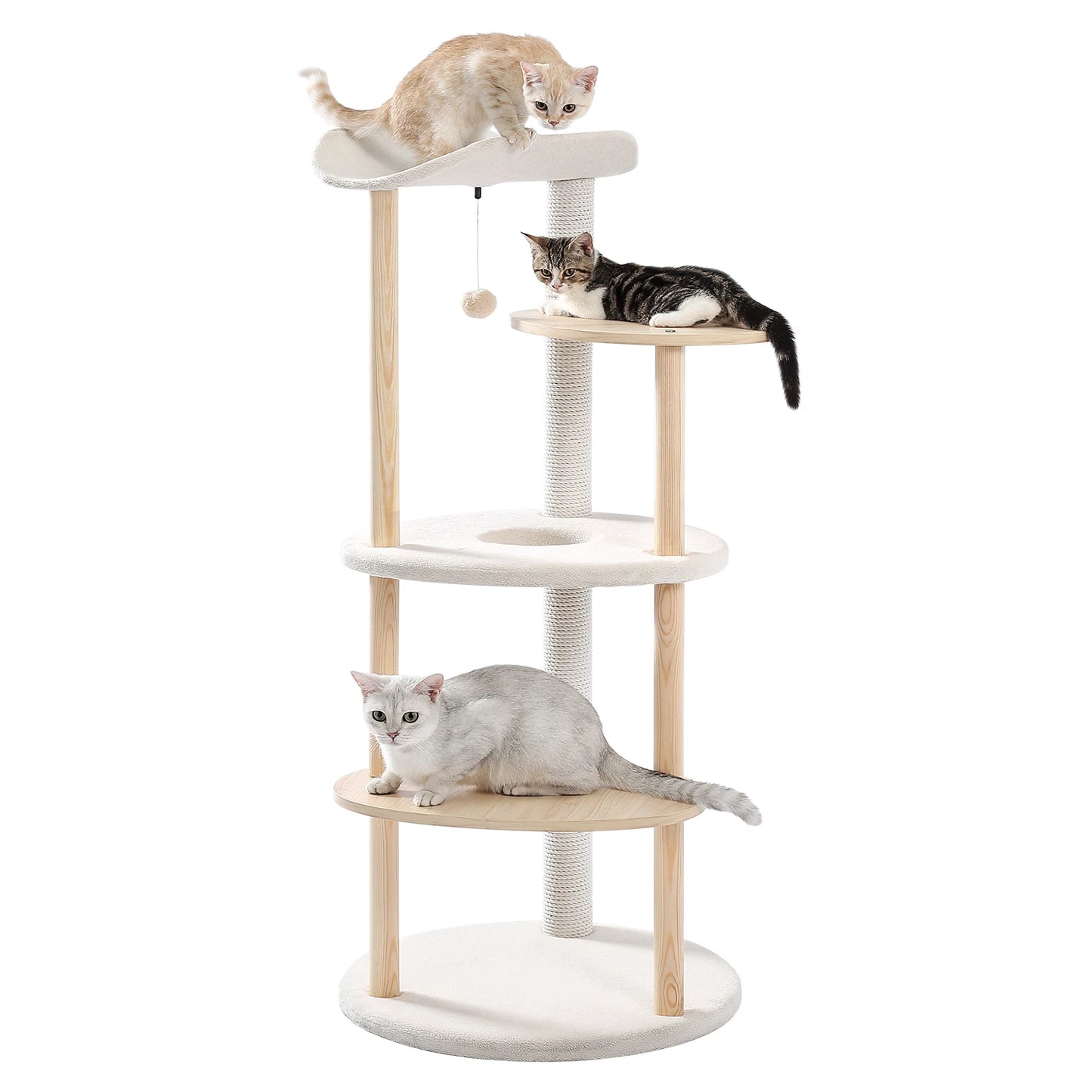 PAWZ Road Five Level Cat Tree Tower With Scratching Post