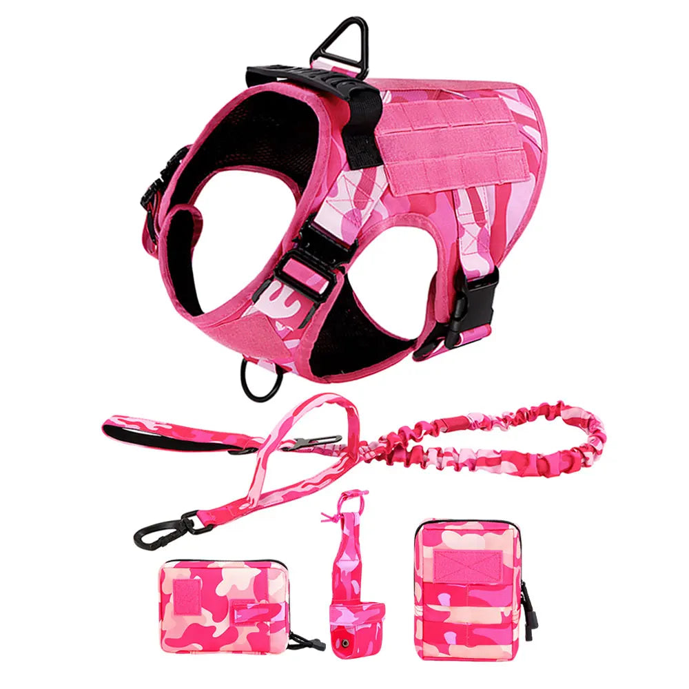 Military Camouflage Dog Harness For Large And Medium Dogs