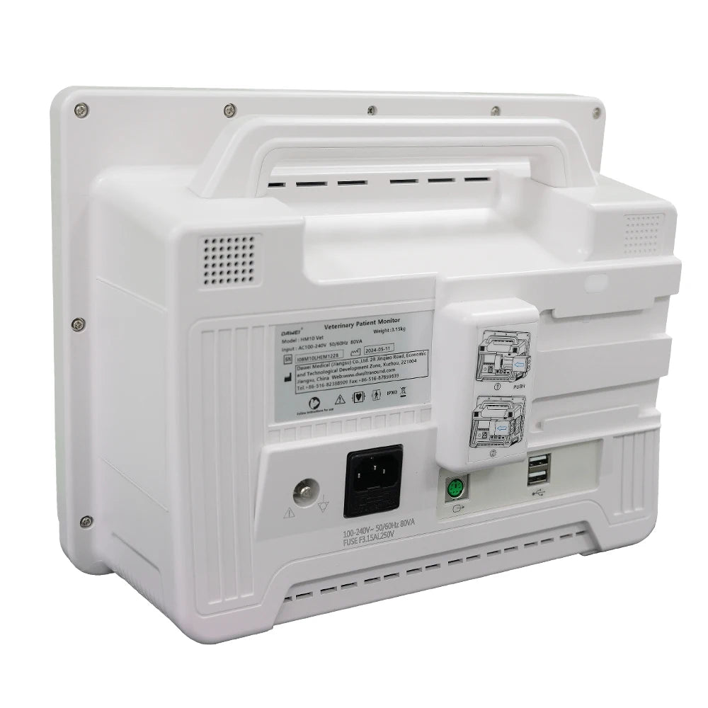DAWEI Portable Veterinary Monitor 6 Parameter LCD Display