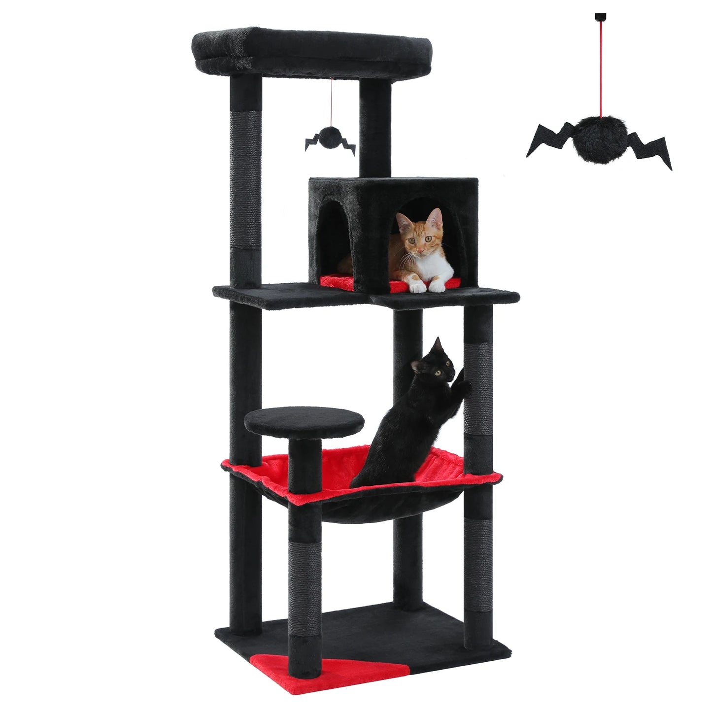 PAWZ Road Five Level Indoor Cat Tree Tower With Hammock