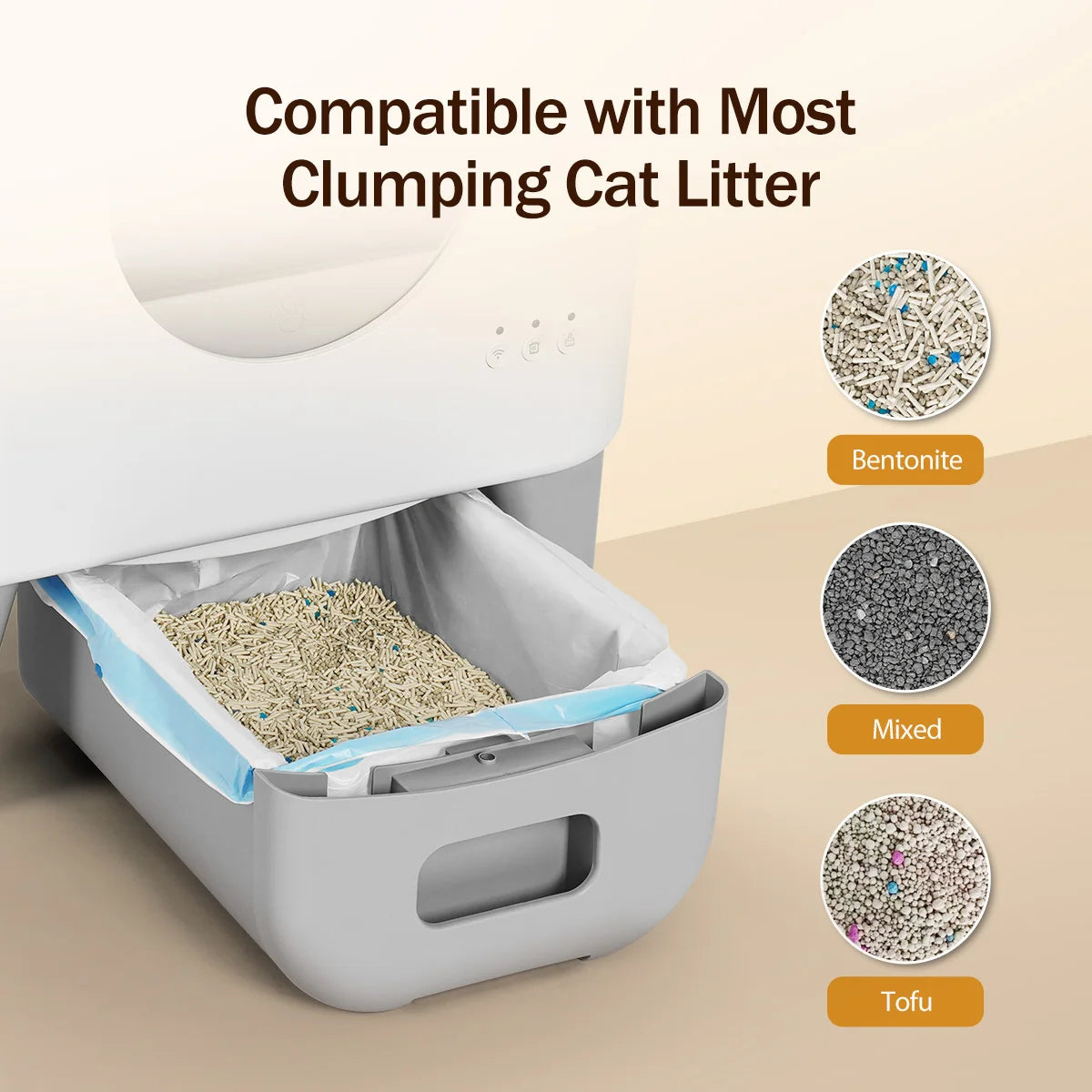 M4 Automatic Smart Cat Litter Box Self Cleaning Fully Enclosed