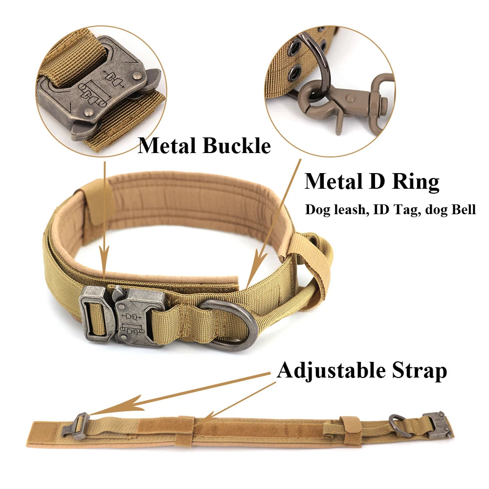PETRAVEL Dog Training Collar Tactical Leash Set With Control Handle