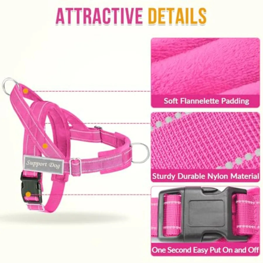 No Pull Dog Harness Heavy Duty Reflective Front Clip