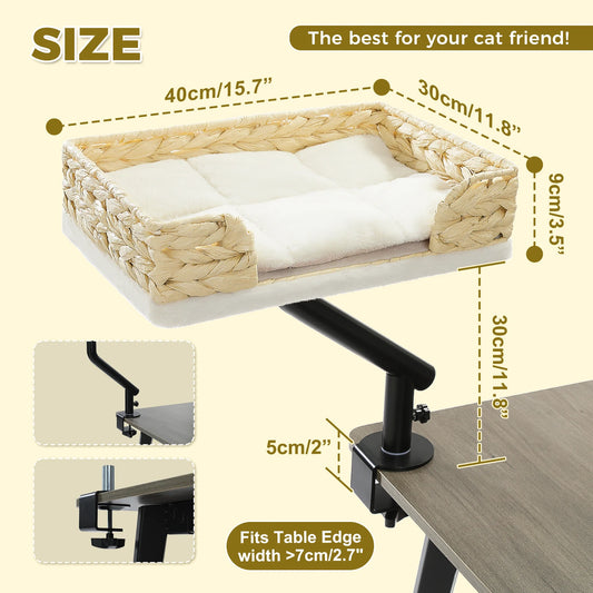 PAWZ Road Cat Desk Bed With Rotating Adjustable Stand
