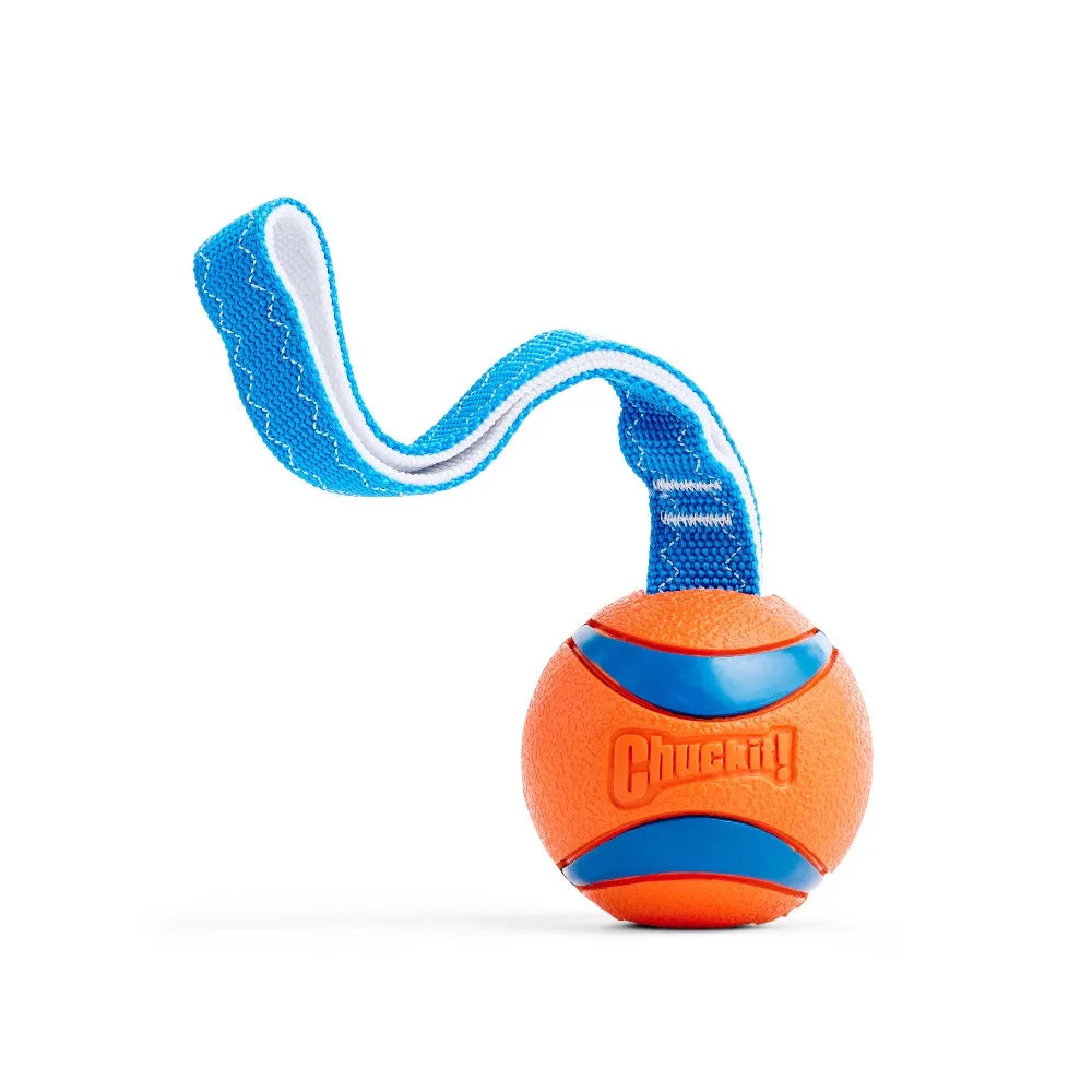 Chuckit Ultra Tug Dog Ball with Strap for Large Dogs