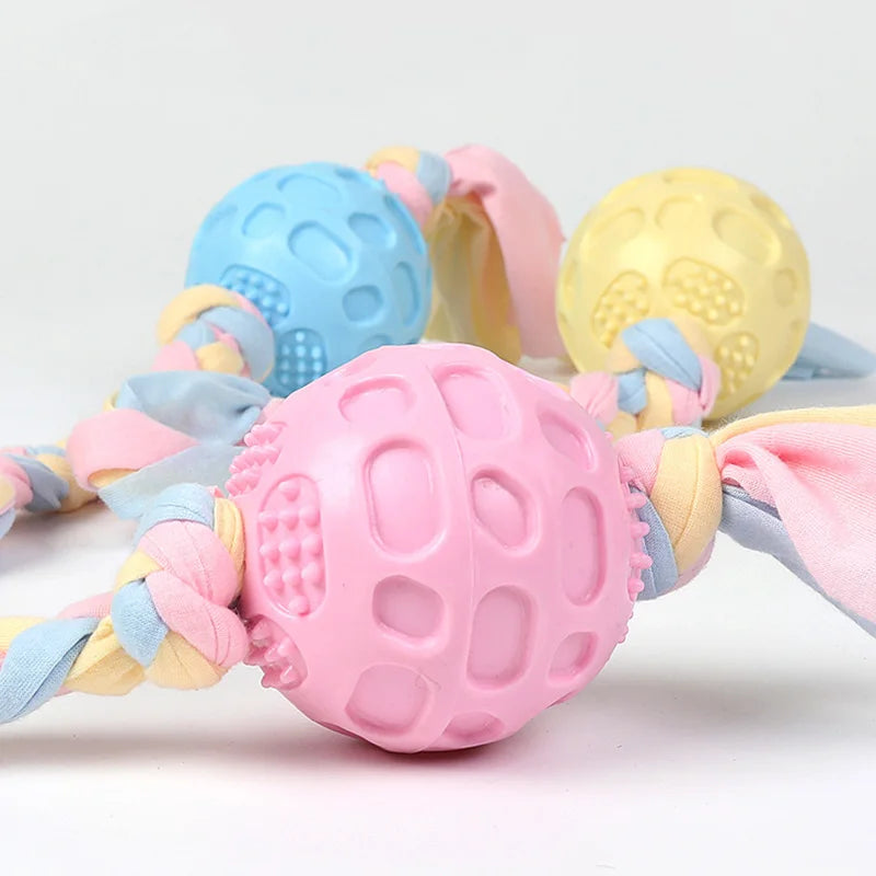 XLeiPet Safe Rubber Dog Toy Bite Resistant Chew Durable