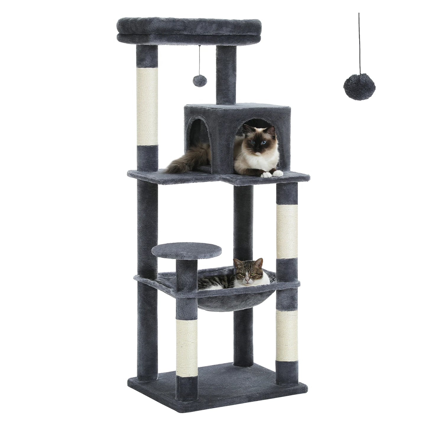PAWZ Road Five Level Indoor Cat Tree Tower With Hammock