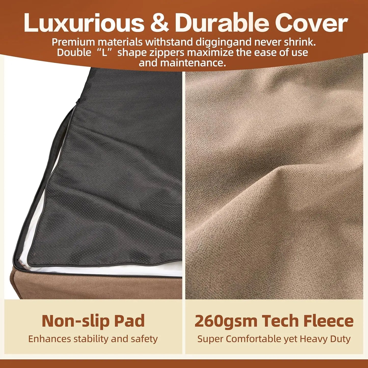 Memory Foam Large Dog Bed Orthopedic Couch With Washable Cover