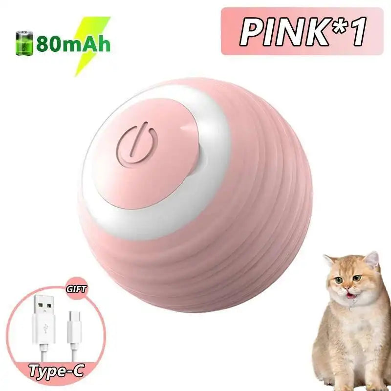 Electronic Interactive Dog Bouncing Ball With USB Charging RGB Lights