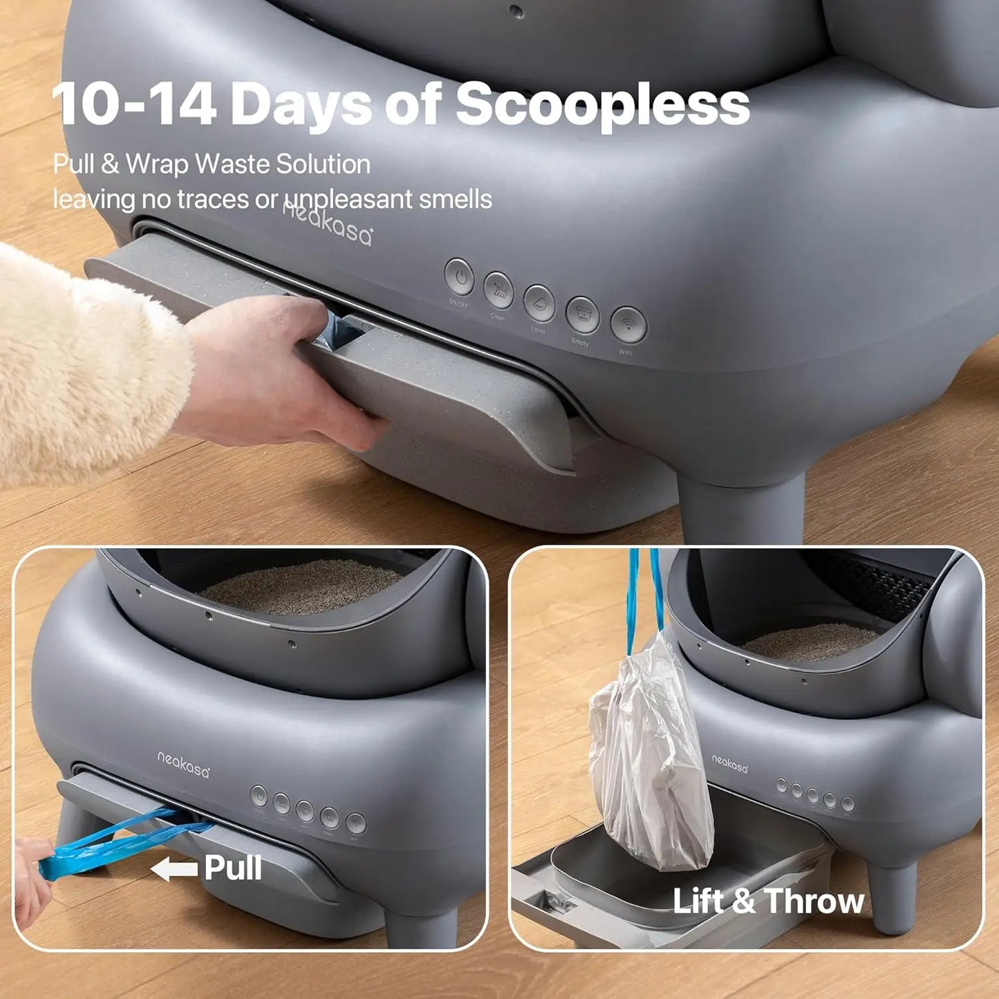 M1 Plus Self Cleaning Automatic Cat Litter Box Bundle With Odor Control