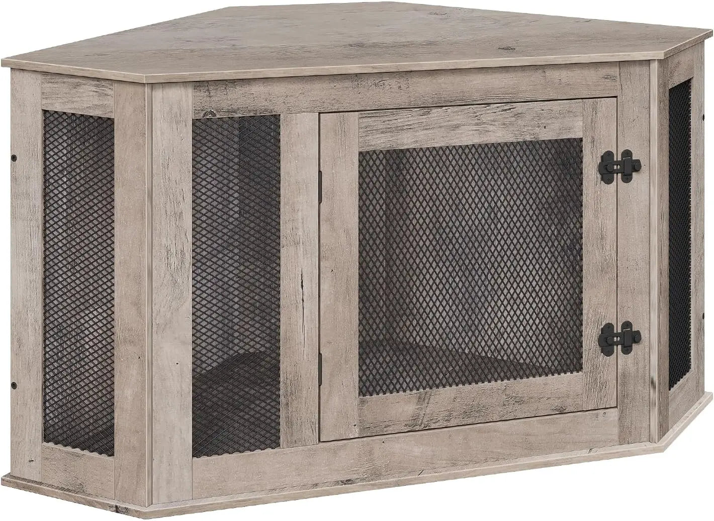 Corner Dog Crate End Table For Small To Medium Dogs