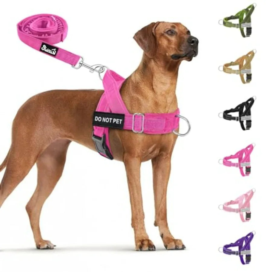 No Pull Dog Harness Heavy Duty Reflective Front Clip