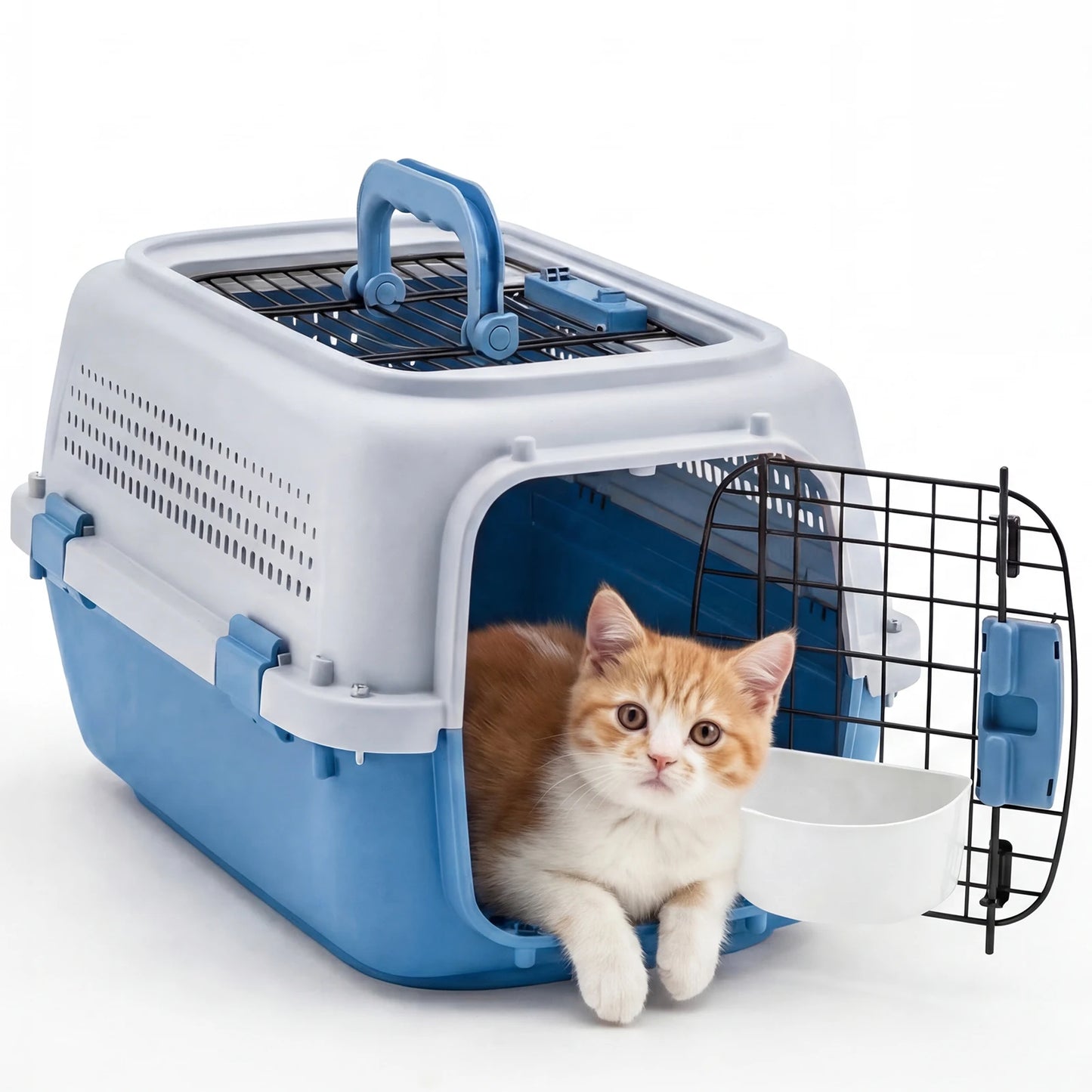 Pet Carrier Travel Crate For Small Dogs Cats With Security Latches