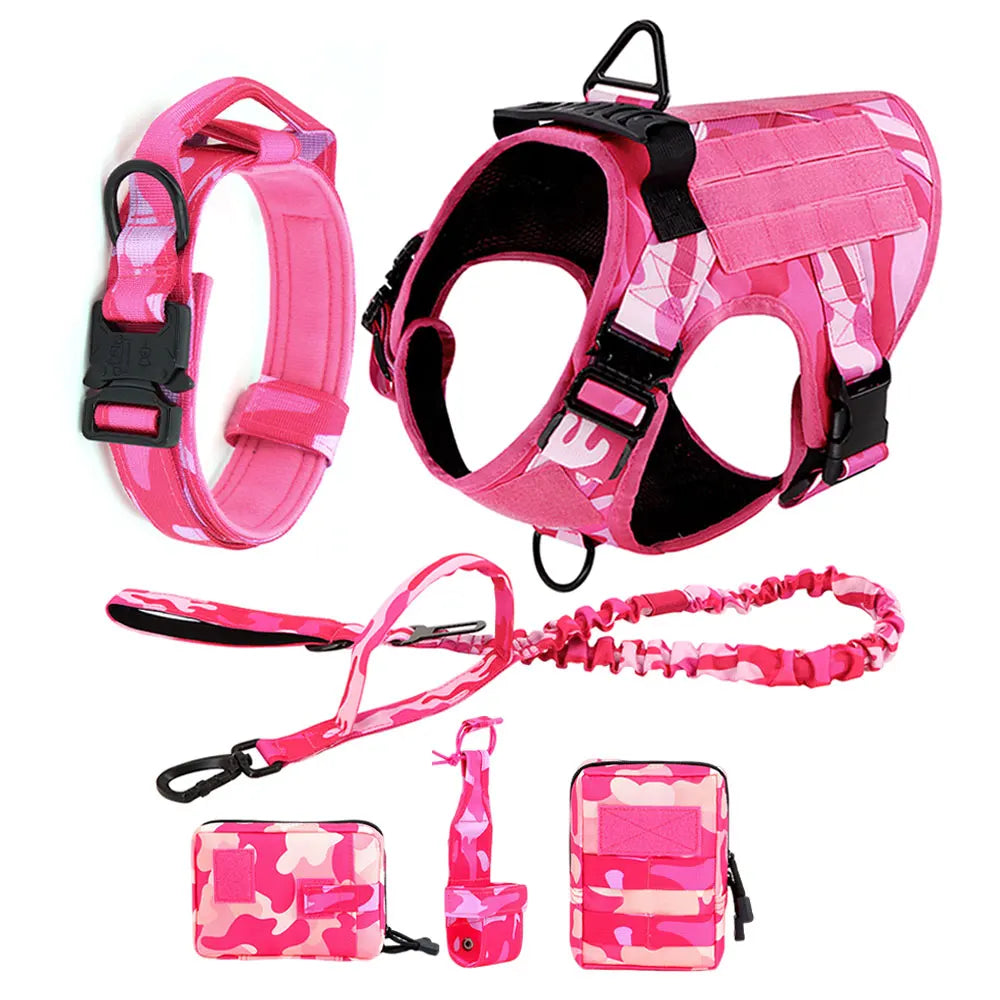 Military Camouflage Dog Harness For Large And Medium Dogs