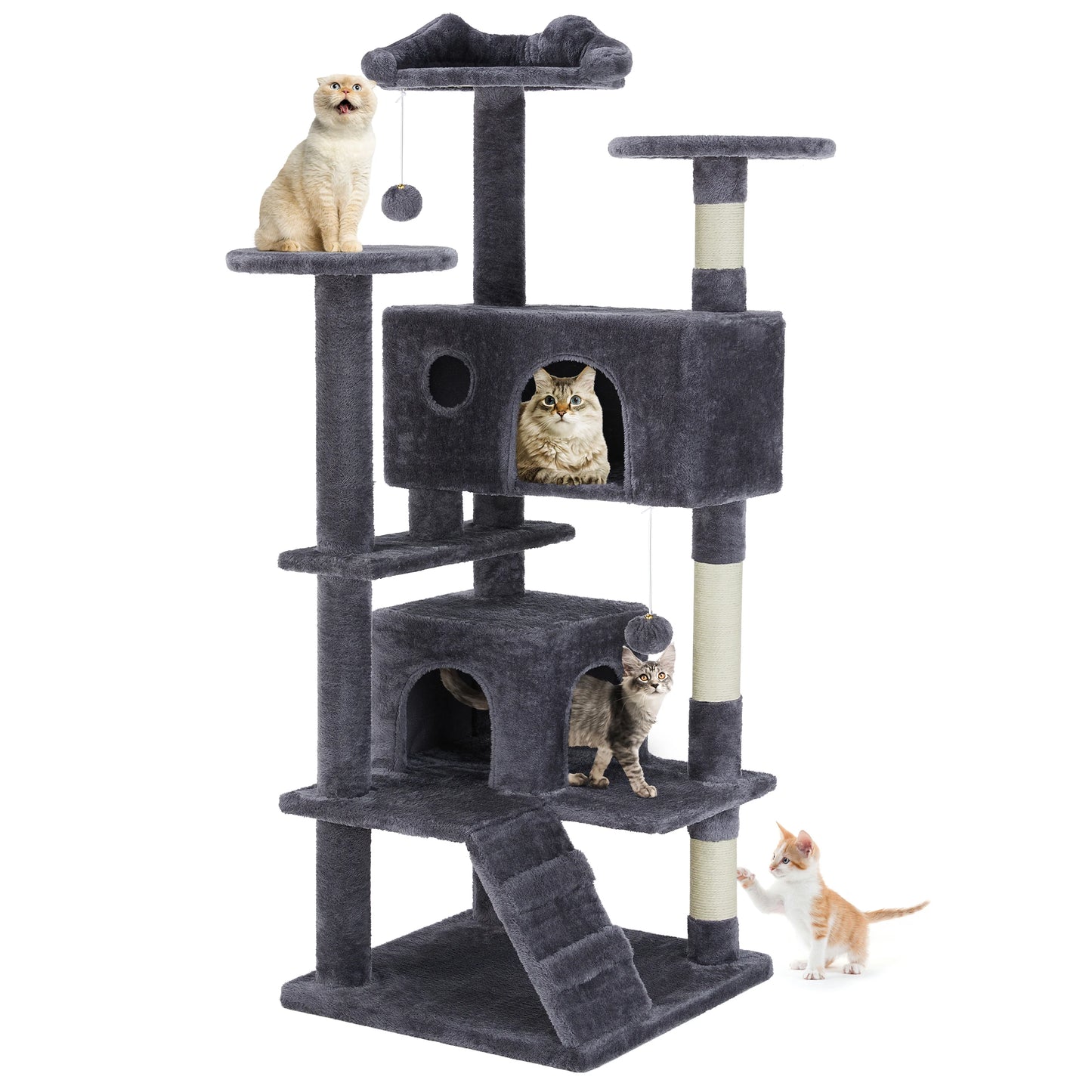 MCQ Indoor Cat Tree Tower Multi-Level With Sisal Scratching Post