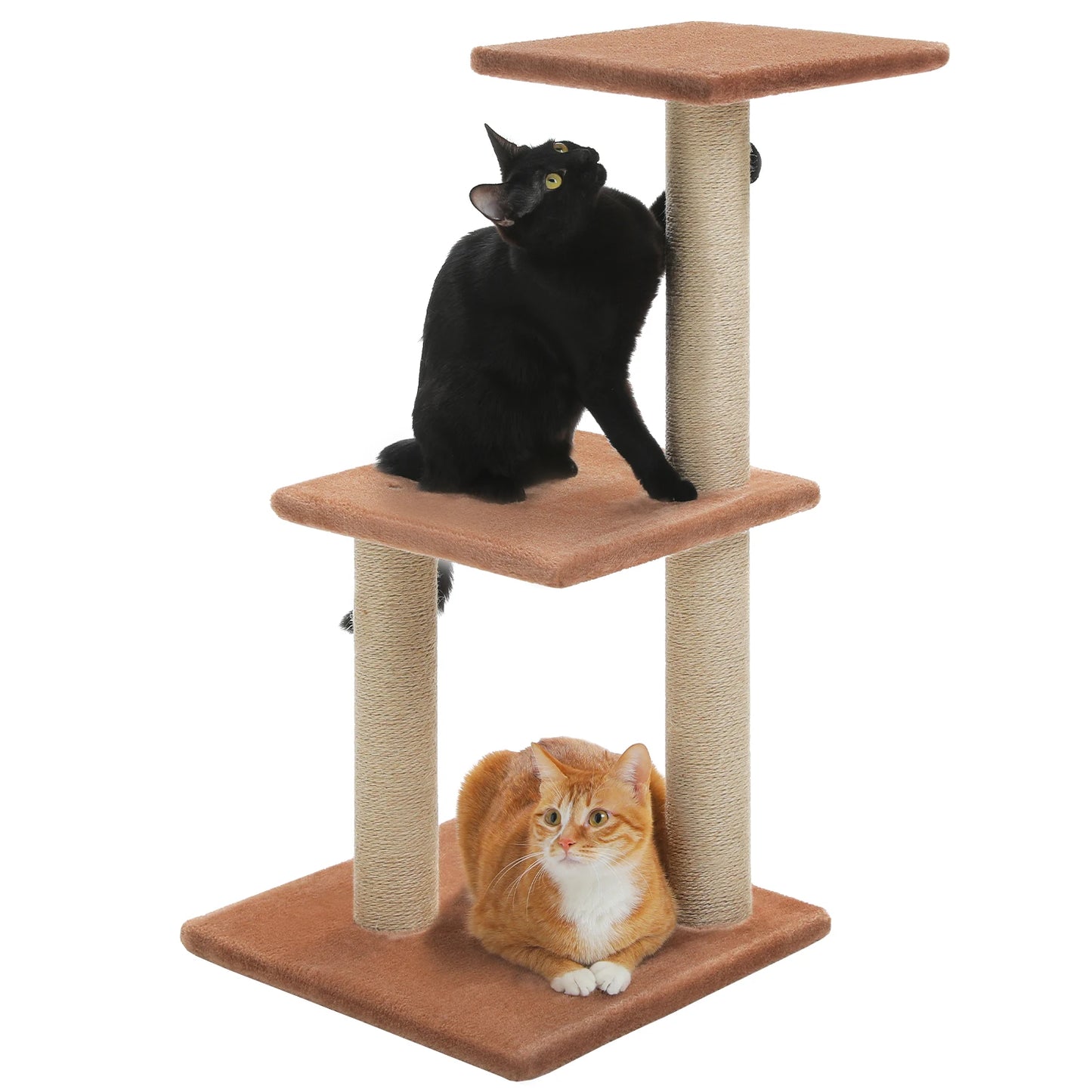 PAWZ Road Three Tier Cat Tree For Indoor Cats Scratching