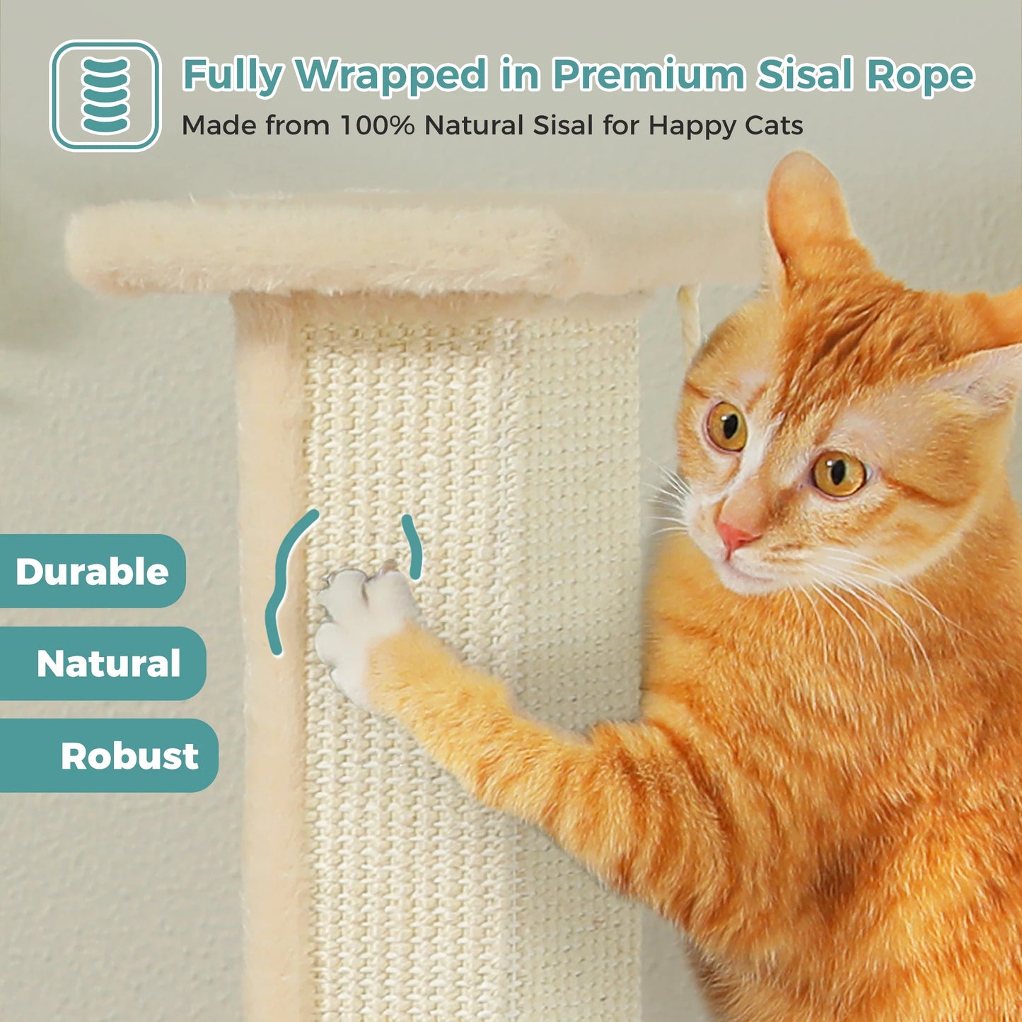 PAWZ Road Cat Scratching Post Indoor Durable Sisal Ball Toy