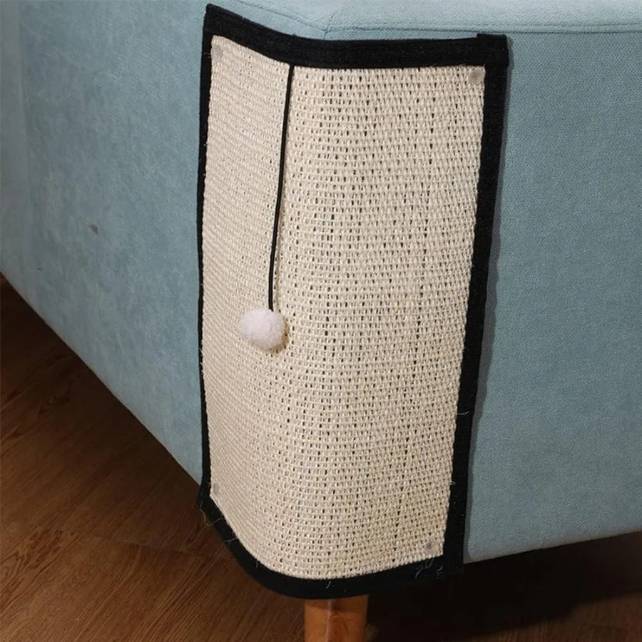Heavy Duty Cat Scratching Mat Natural Sisal Surface Couch Guard