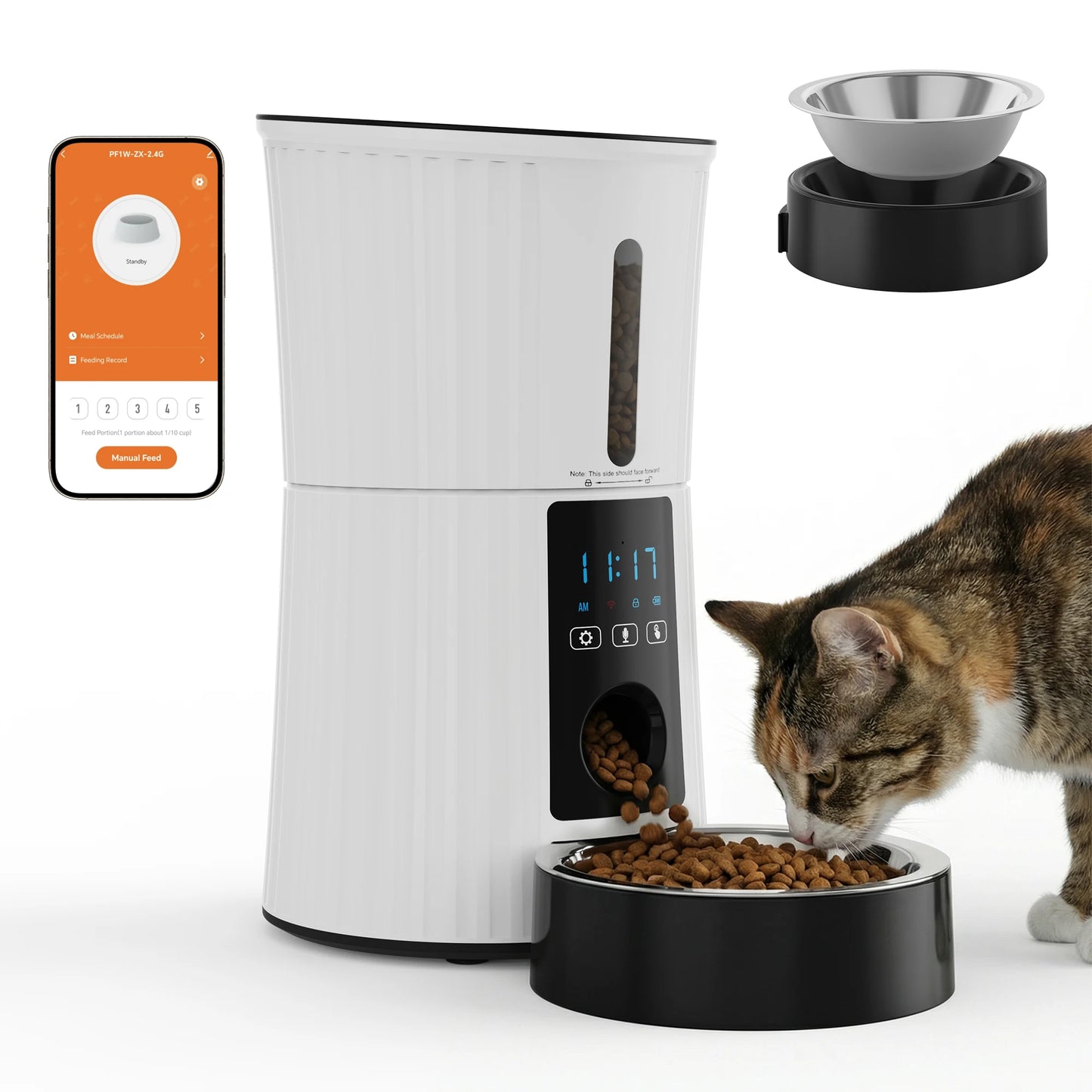 Automatic WiFi Cat Feeder With App Control And Timer