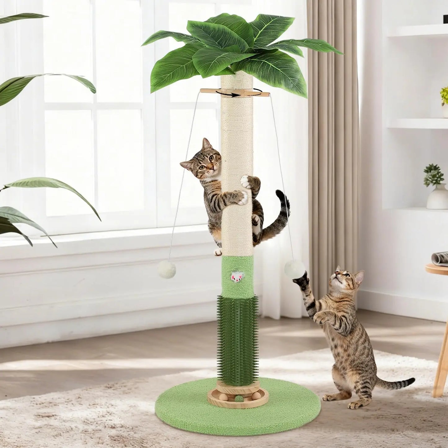 Sisal Cat Tree Scratching Post For Indoor Cats Durable