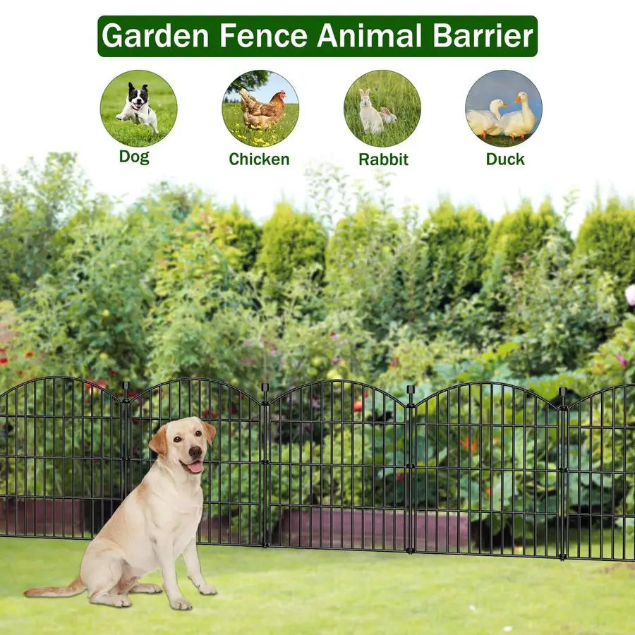 XMSJ No Dig Garden Fence Panels For Rabbits And Pets