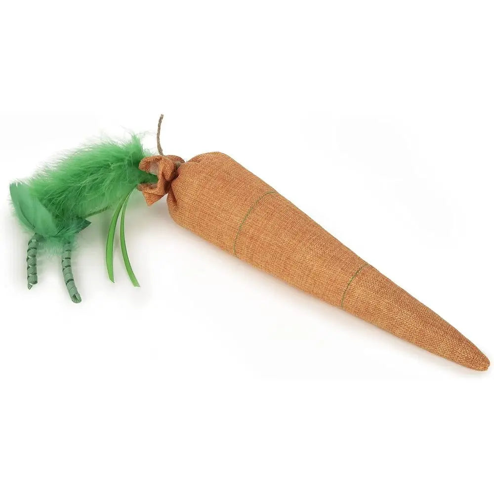Karrot Crinkle Kicker Catnip Cat Toy For Curious Cats