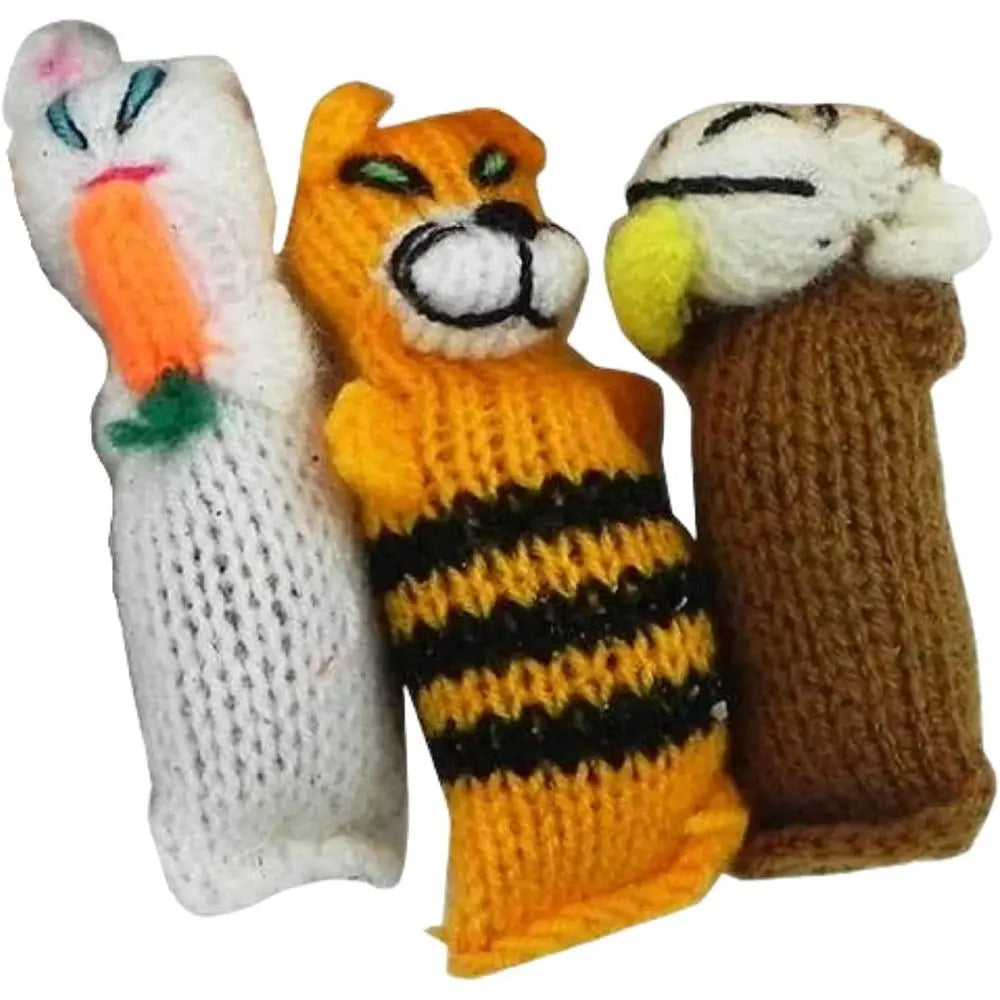 Hand Knit Wool Cat Toy With Organic Catnip 3 Pack Set