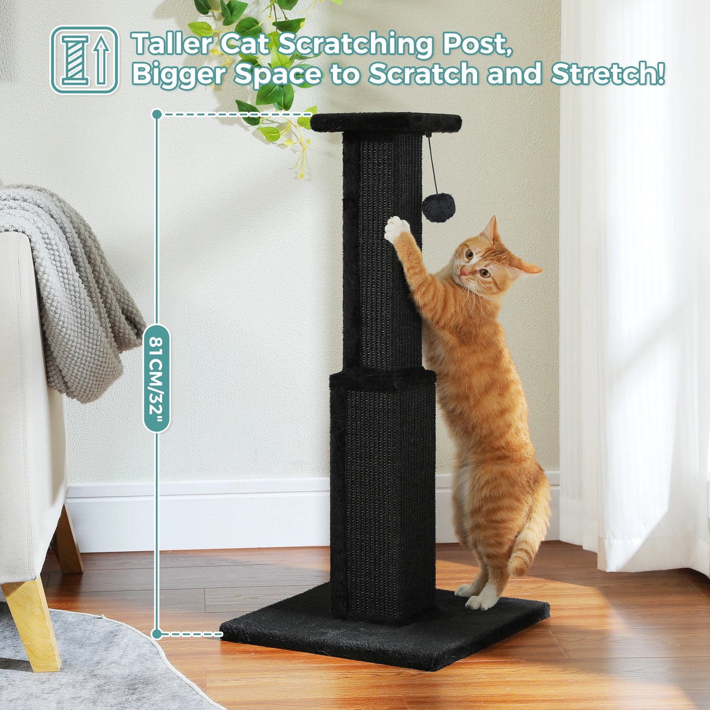PAWZ Road Cat Scratching Post Indoor Durable Sisal Ball Toy