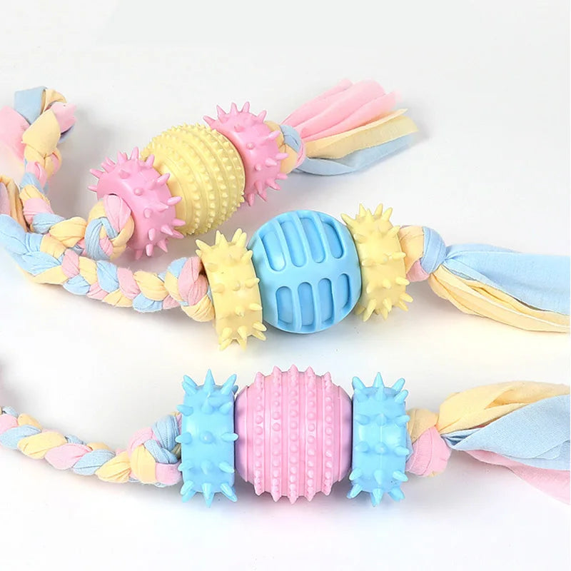 XLeiPet Safe Rubber Dog Toy Bite Resistant Chew Durable
