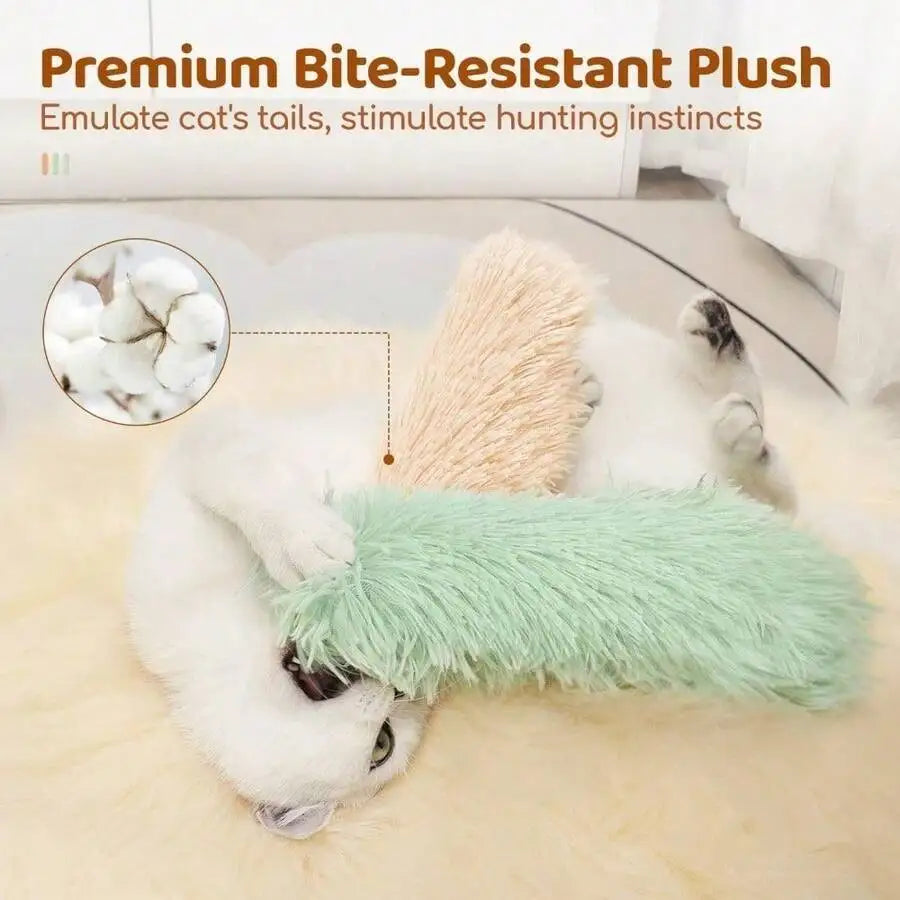 Premium Soft Plush Cat Toy Set 3 Pack Kicker Catnip
