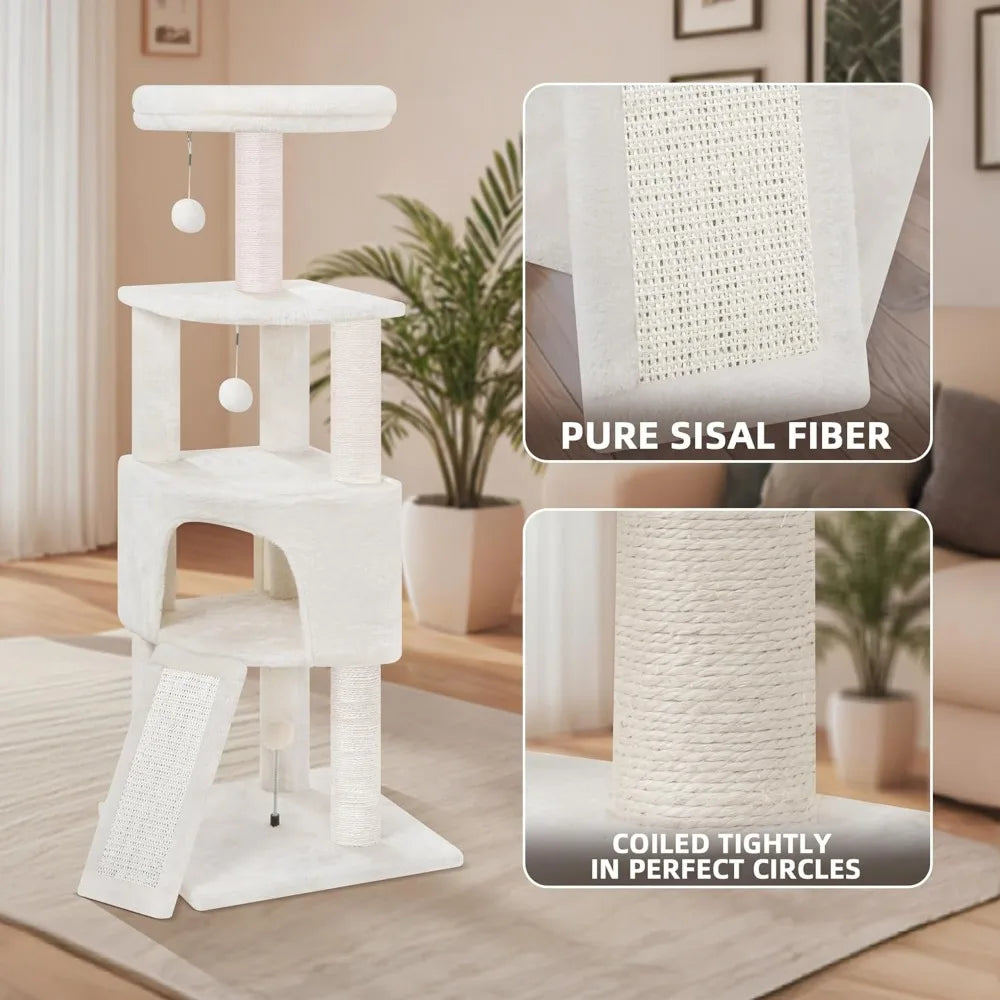 NBVCX Cat Tower With Condo Scratching Posts Toys For Cats