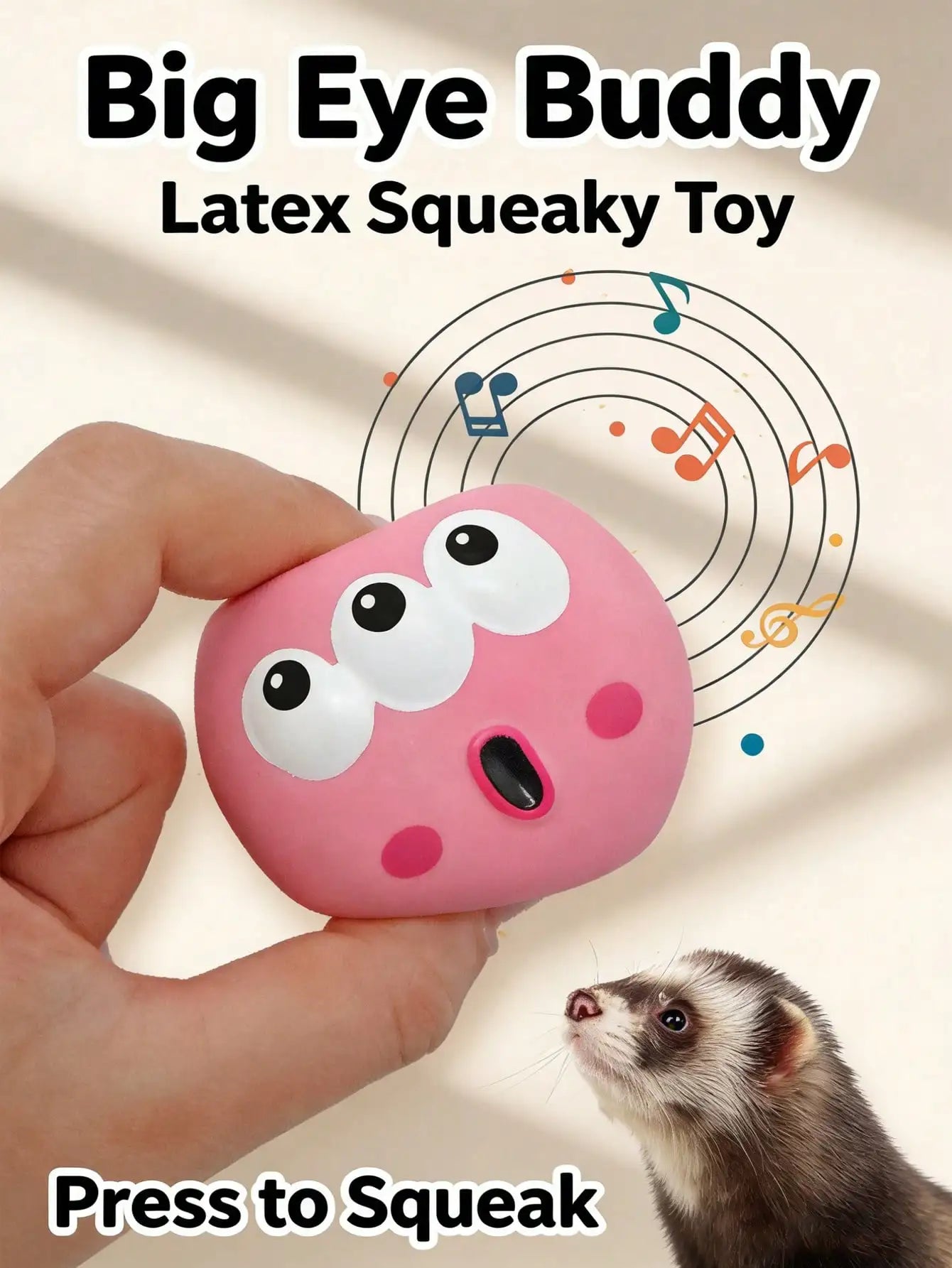 Squeaky Dog Dental Cleaning Ball Interactive Training Toy