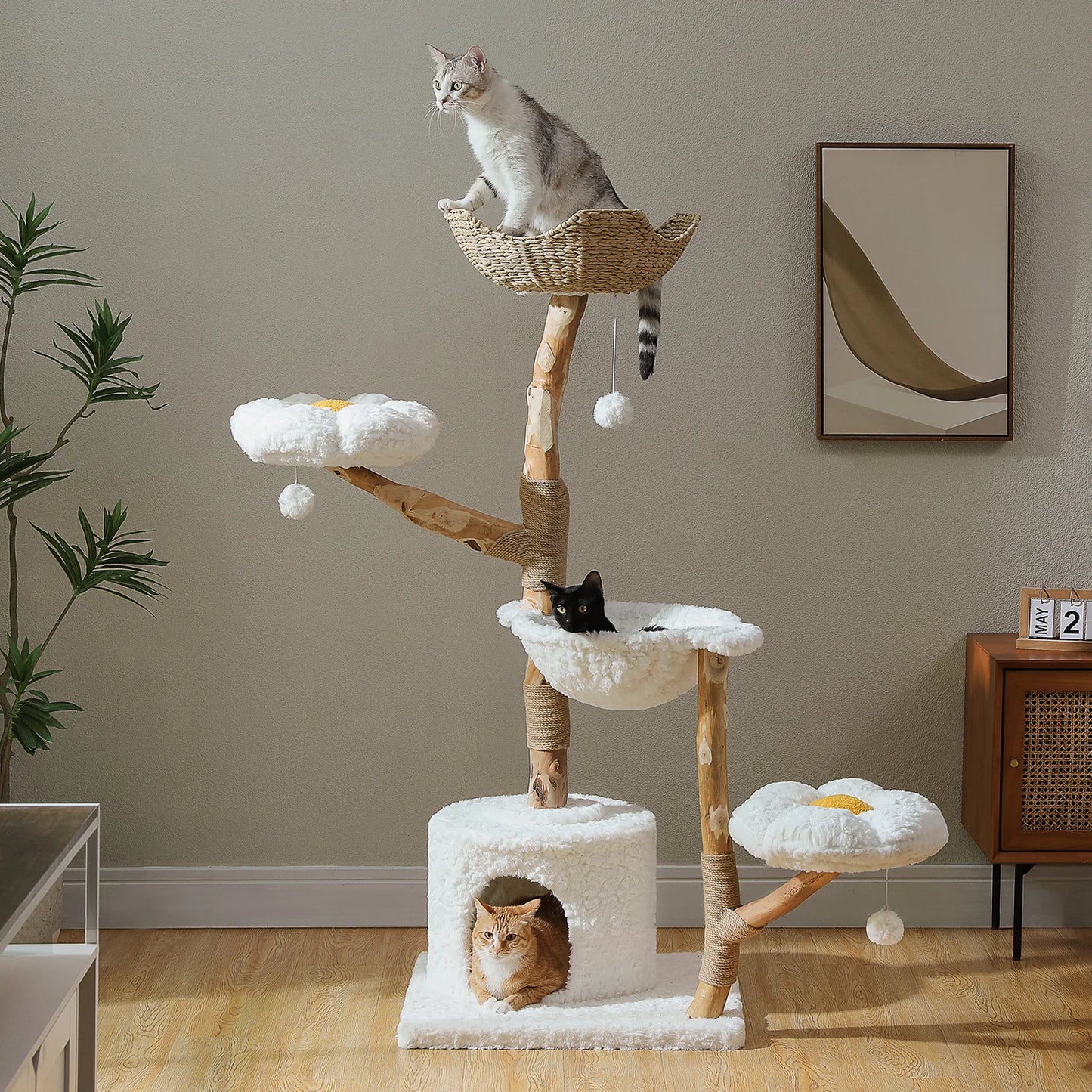 Pawz Road Indoor Cat Tree Tower With Sisal Scratching Post