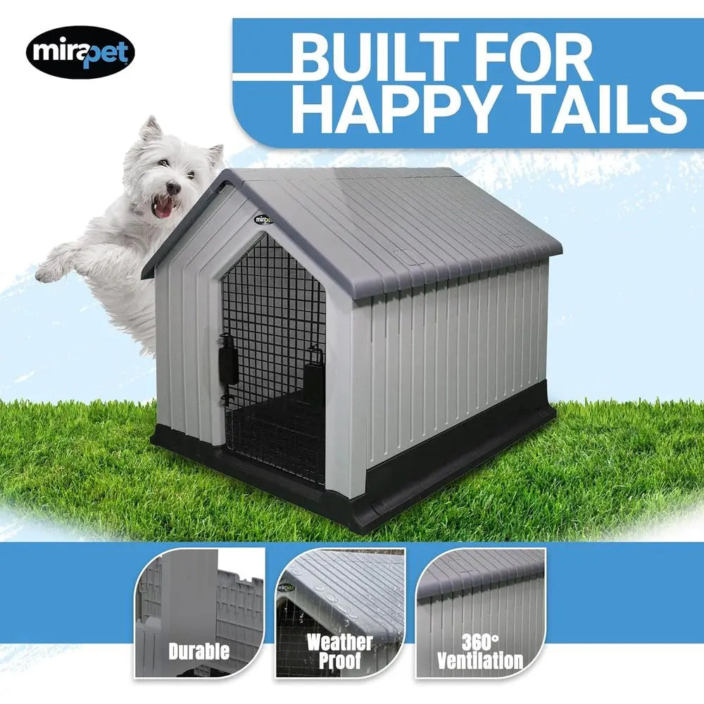 Durable Waterproof Plastic Dog House For Indoor Outdoor