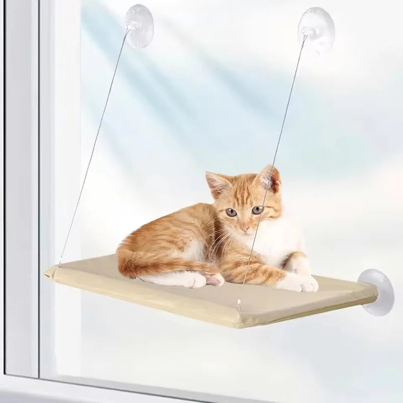 Ultra Soft Cat Window Hammock Bed Securely Mounted Cat Perch