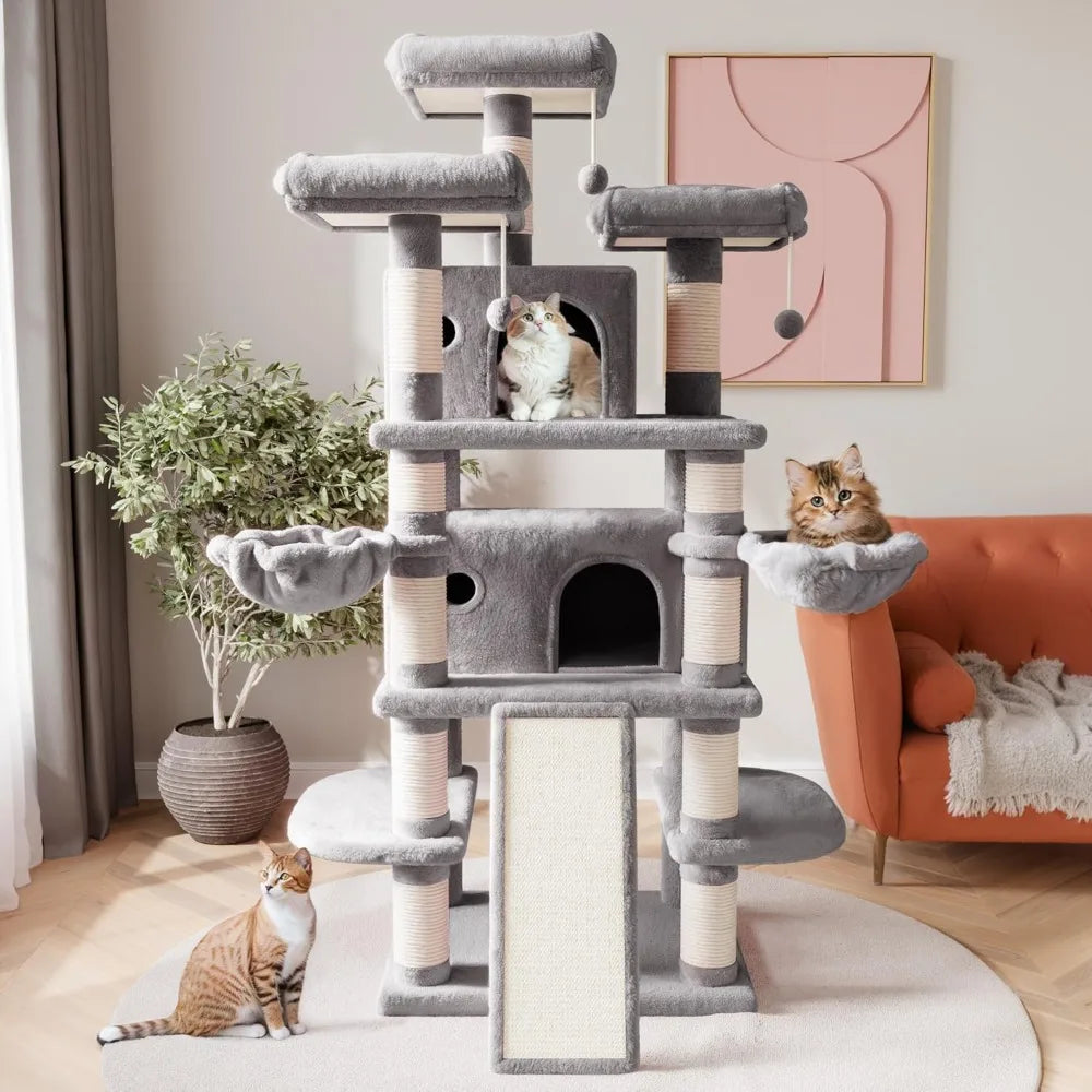 Large Cat Tree Condo And Scratching Posts For Big Cats