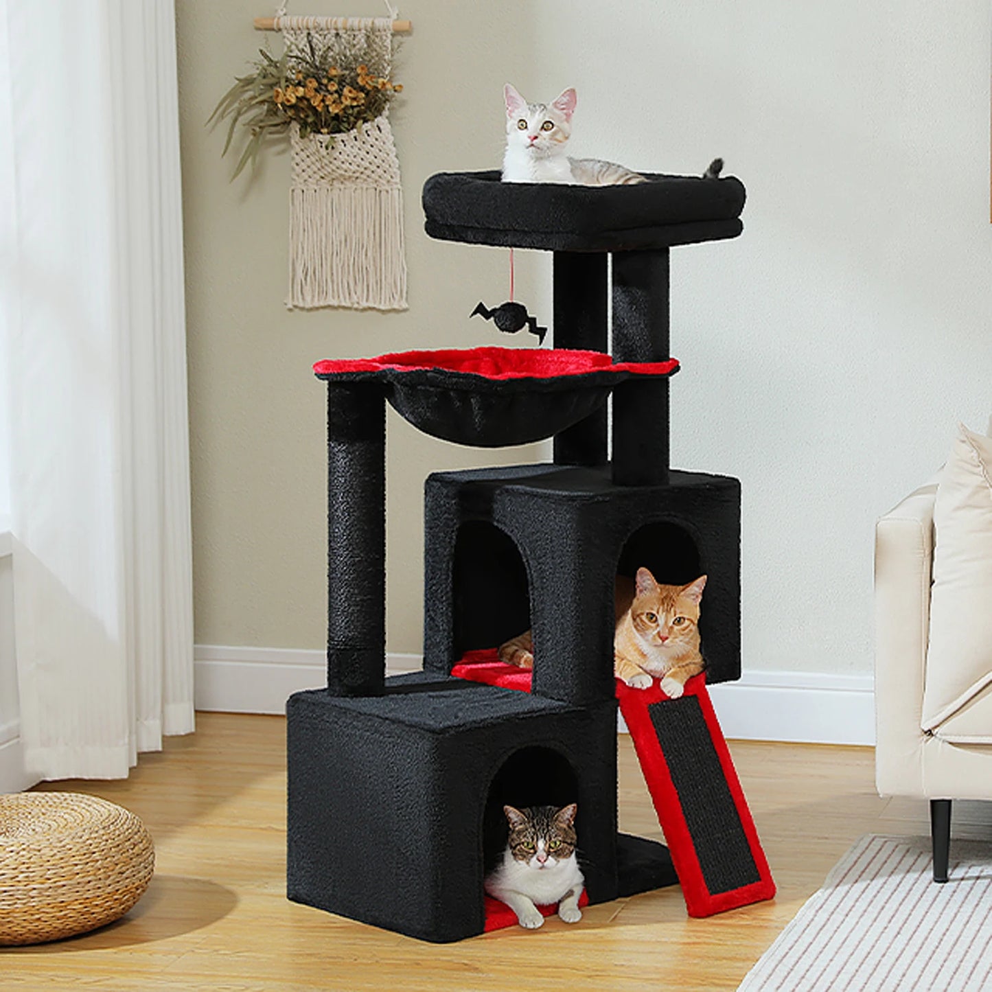 PAWZ Road Cat Tree With Condos And Sisal Scratching Pad