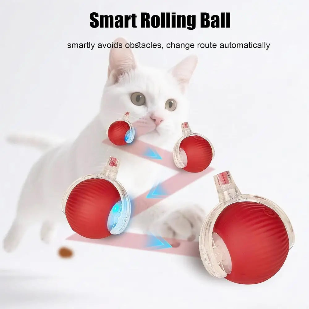 Interactive Pet Ball Toy for Dogs and Cats Rechargeable Rolling