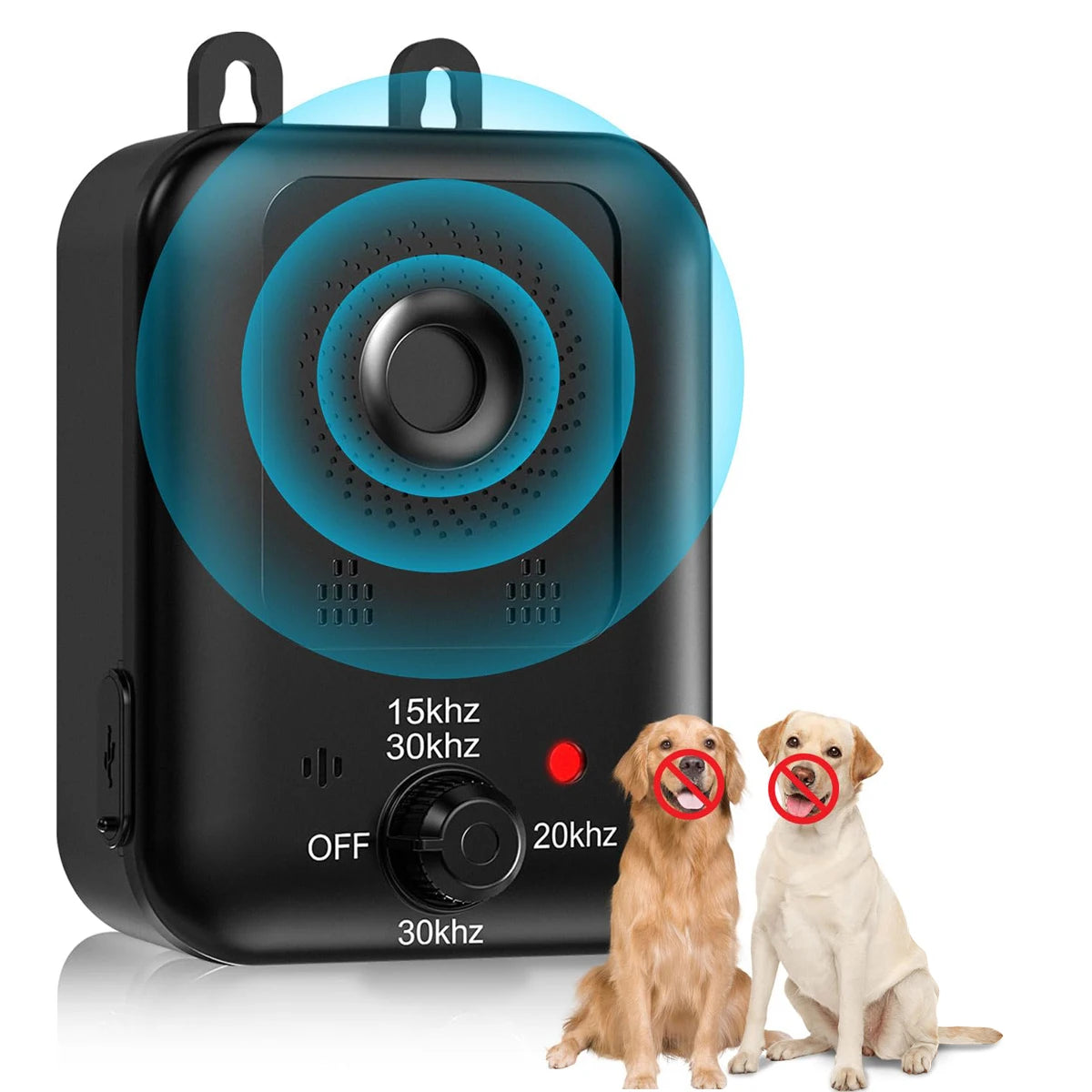 Automatic Ultrasonic Dog Bark Deterrent Rechargeable Indoor Outdoor