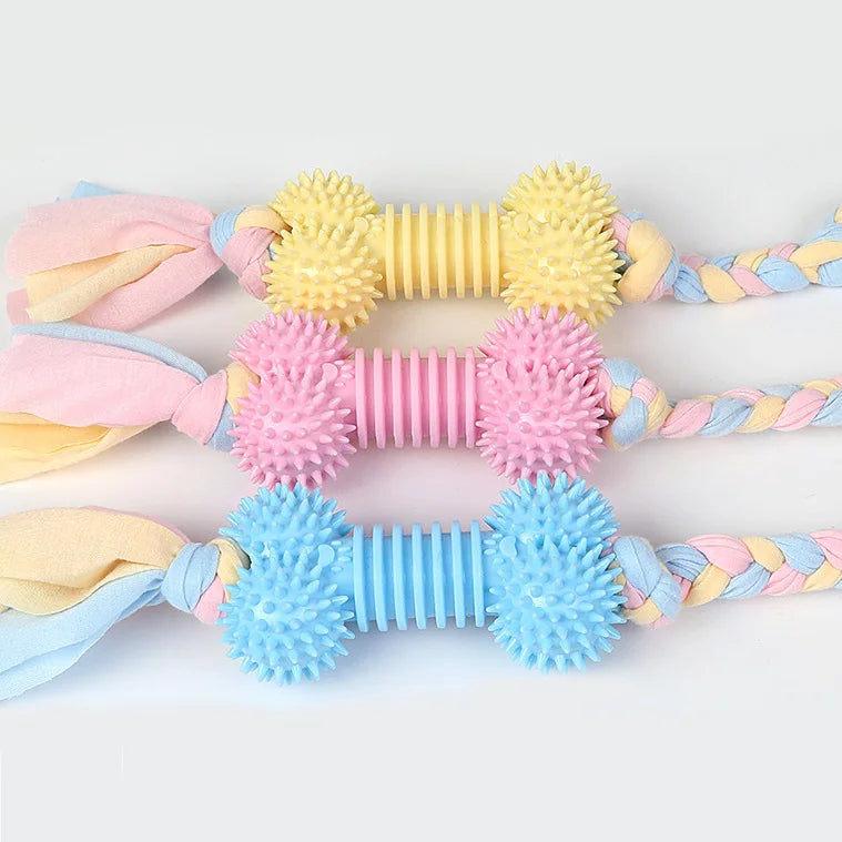 XLeiPet Safe Rubber Dog Toy Bite Resistant Chew Durable
