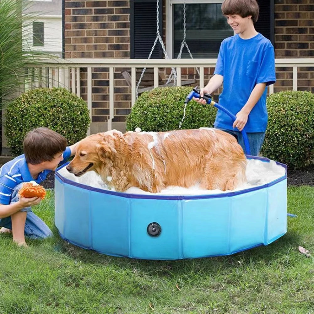 Portable Plastic Dog Pool Bathing Tub For Pets Grooming