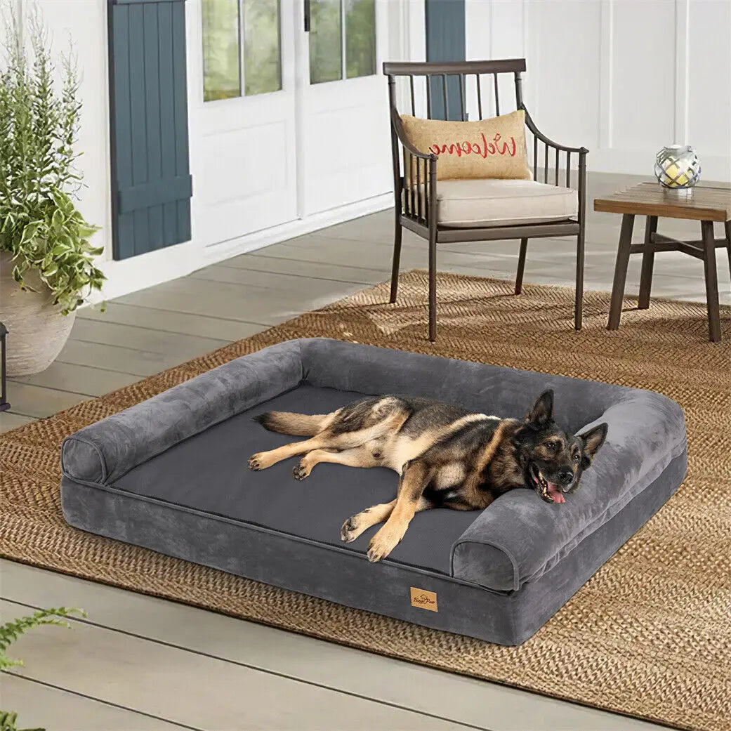 BINGOPAW Orthopedic Dog Bed With Removable Cover And Foam Mattress