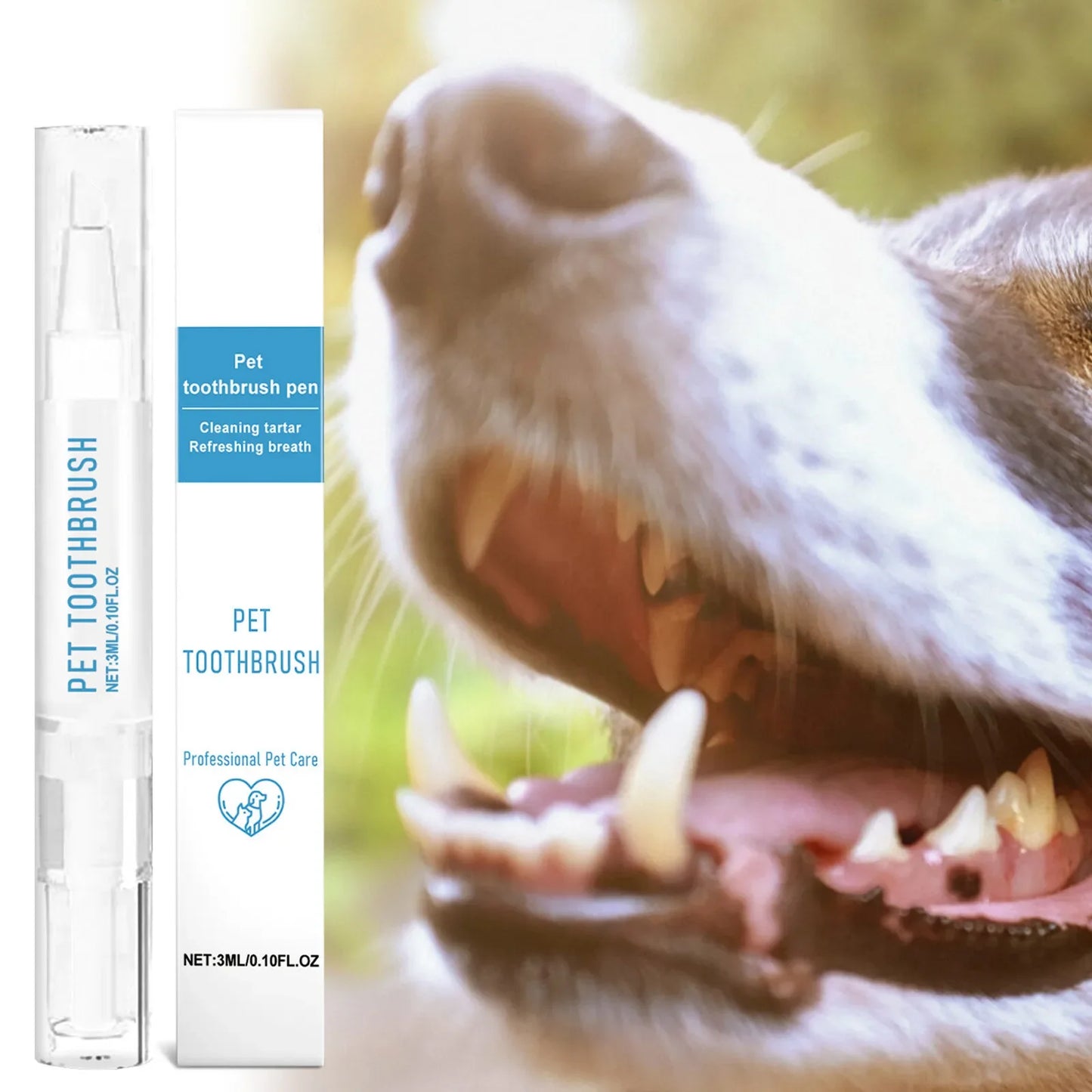 Pet Toothbrush Pen For Dogs And Cats Fresh Breath Cleaning