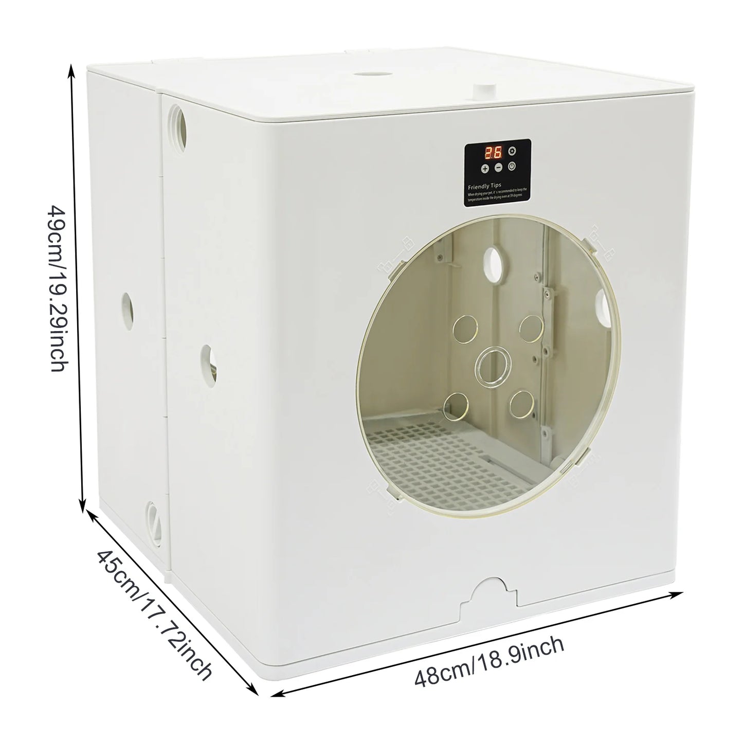 Foldable Pet Drying Box With Three Gear Wind Speed