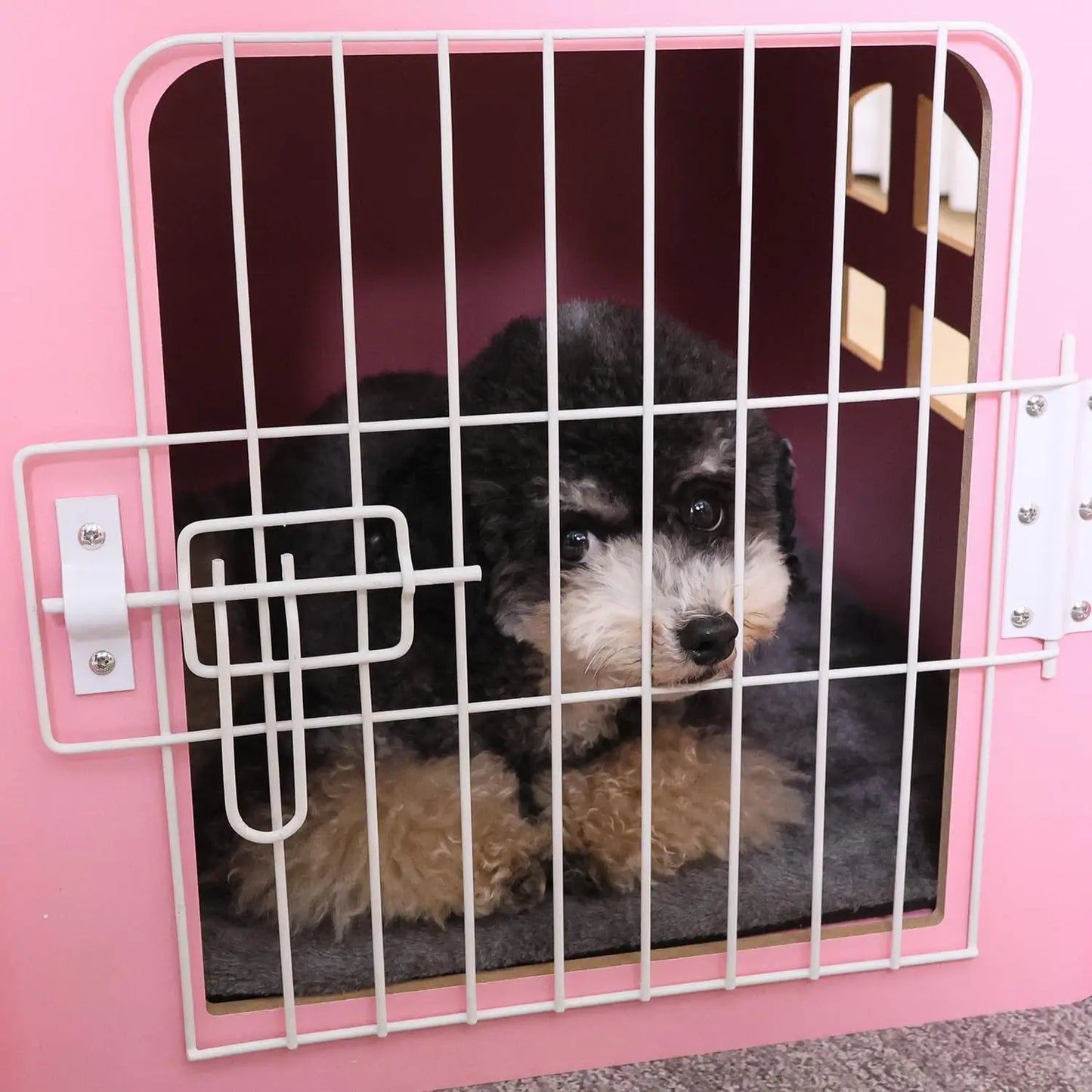 Cozy Wooden Indoor Pet House for Small Pets with Vents