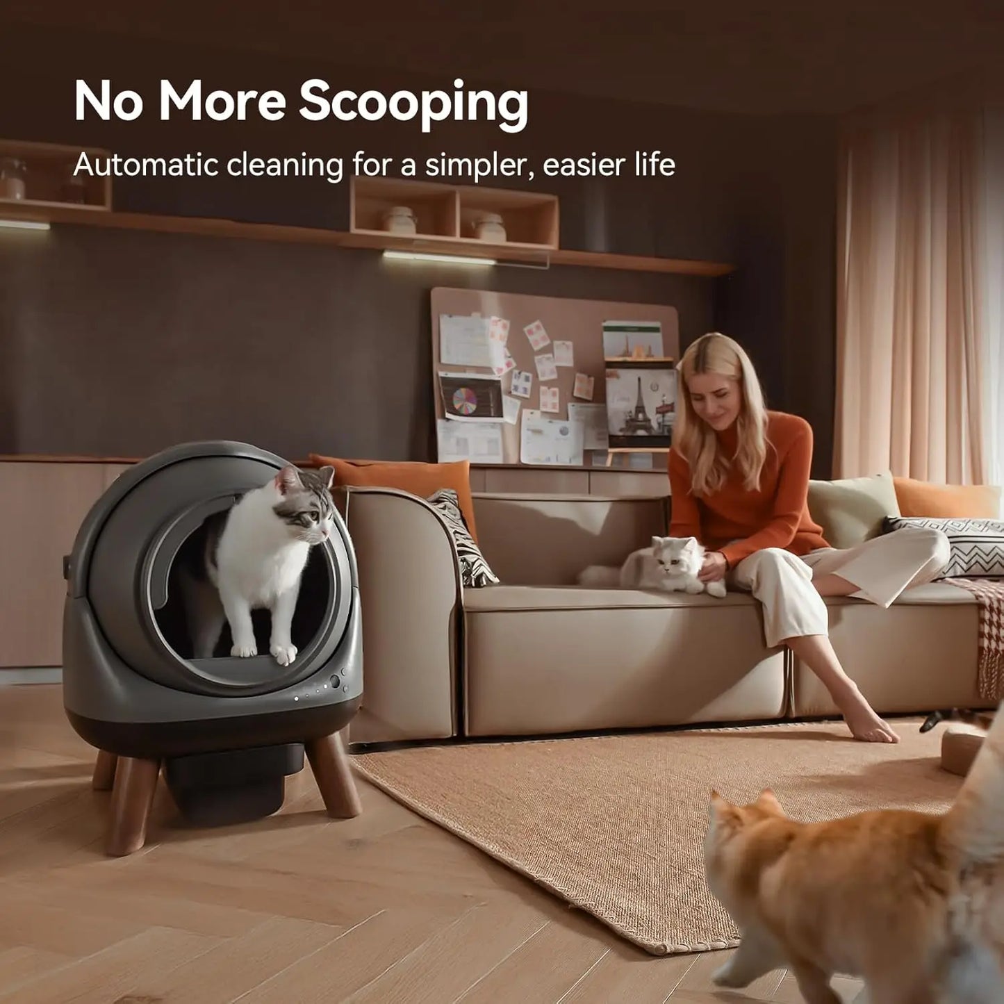 G1 Automatic Self-Cleaning Cat Litter Box With App