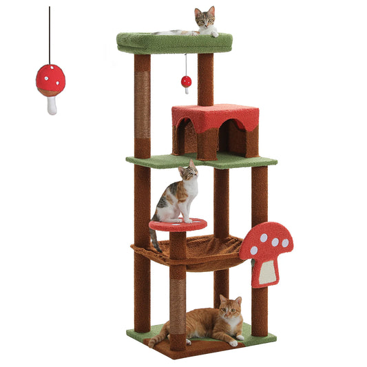 PAWZ Road Multi Level Cat Tree With Scratching Posts Indoor