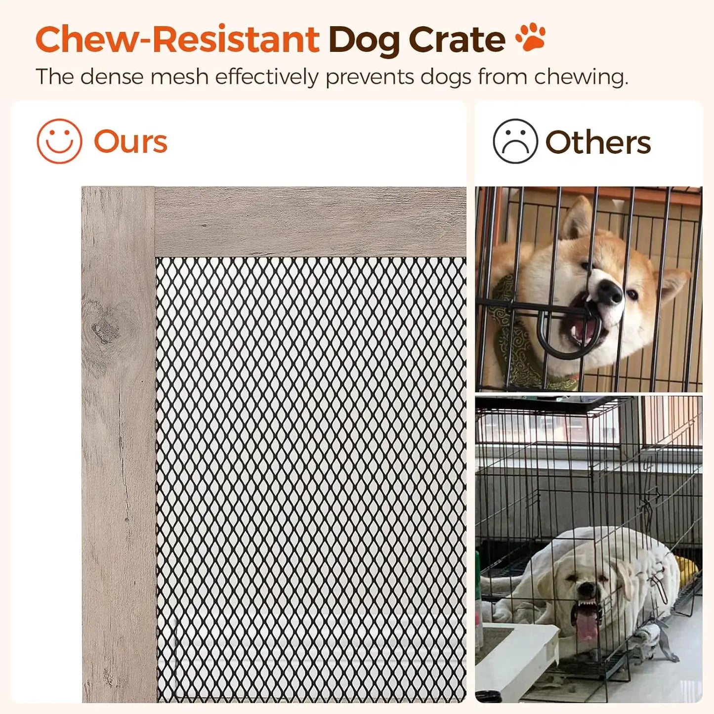 Corner Dog Crate End Table For Small To Medium Dogs