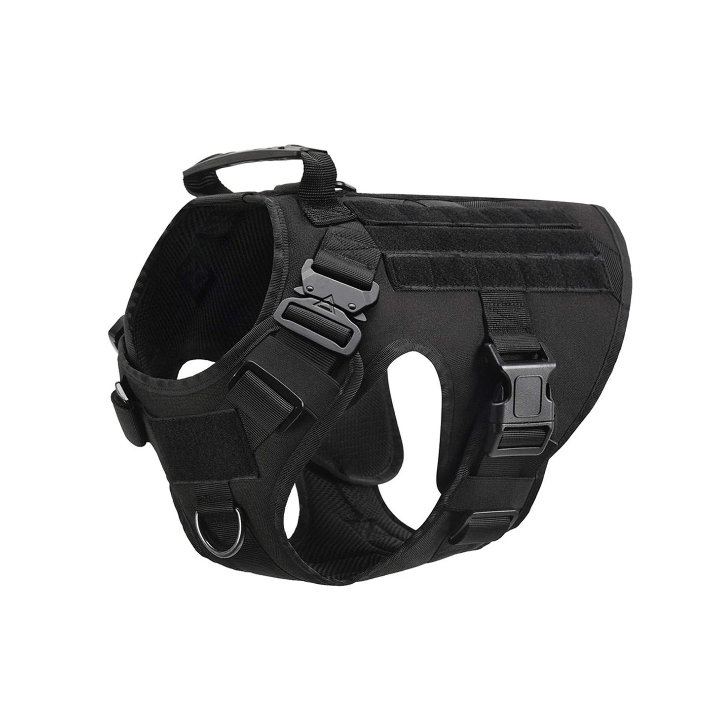 Rugged Tactical Dog Harness Vest With Molle Pouches For Dogs